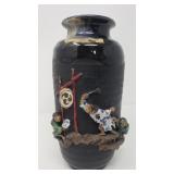 Japanese Sumida Gawa pottery vase