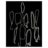 Lot of Dalmata stainless steel necklaces