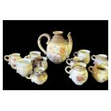Vintage floral ceramic teapot set