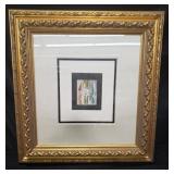 Gilt framed print by Pablo Picasso "Table before