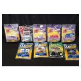 Group of die cast hot rods