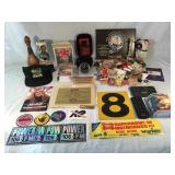 Collectibles stickers, matchbooks