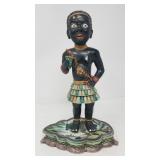 19th century Chinese biscuitware of an African man