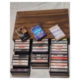36 vintage cassette tapes, Van Halen, Journey
