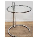 Eileen Gray for Classicon chrome and glass side