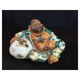 Vintage Japanese porcelain Buddha figure