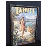 Tahiti oceanic steamship company poster print