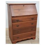 Mahogany drop front secretary desk