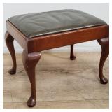 Hickory-style mahogany ottoman