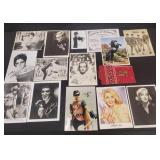 13 celebrity photographs, some signed