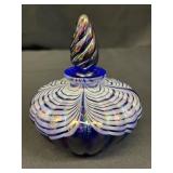 Vintage art glass perfume bottle