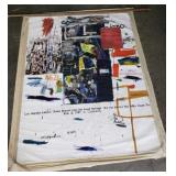 Kobe Bryant mural on canvas