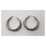 Sterling silver Barbara Bixby hoop earrings