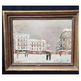 Maurice Utrillo vintage oil on canvas painting