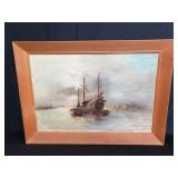 Signed oil painting on canvas