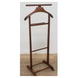 Mid-century walnut valet stand
