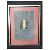 Signed Giro mixed media art