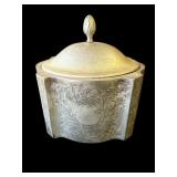 Vintage silver plate trinket box