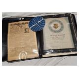WW2 & WW1 antique military documents