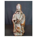 Vintage Chinese pottery Shou Xing sculpture