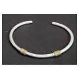 Sterling silver and gold filled bracelet