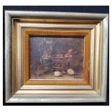 Chretien Rere-Louis antique still life oil on