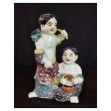 Chinese  " Hehe erxian " porcelain figure