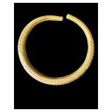Vintage tribal brass neck ring