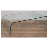 Mid-century modern glass coffee table