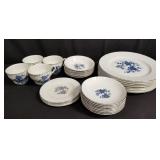 Group of Royal Blue Ironstone Wedgwood & Co.