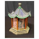 20th-century Chinese gilt, enamel and nephritis