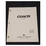 1995 "Coach" original script Craig T Nelson