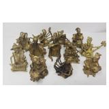 Group of vintage Asian brass musicians