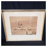 G. Valenzin watercolor painting