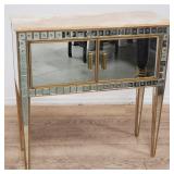Onyx and mirrored cabinet