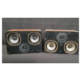 Pair of bookshelf speakers