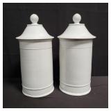 Vintage large ceramic canisters