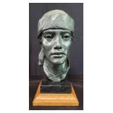 Glenna Goodacre signed bronze bust sculpture