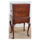 Hankel Harris mahogany drop front flatware chest