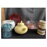 Lot of bowls, ashtray, cups, etc