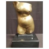 Gaston Lachaise brass female torso sculpture