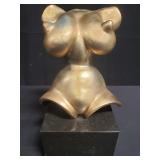 Gaston Lachaise gold-plated brass female