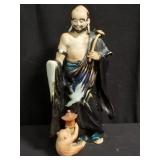 Japanese Sumida Gawa porcelain figurine of a