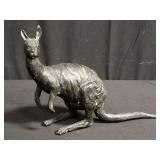 Vintage bronze kangaroo figurine