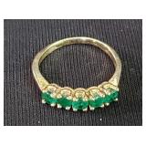 10k gold with emerald