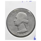 1932-S Washington silver quarter coin.