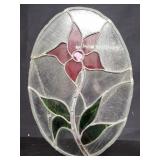 Stain glass floral sun catcher