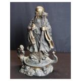 Vintage Chinese  brass Shou Lao sculpture