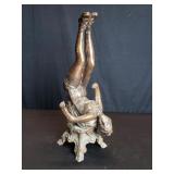 Vintage metal figural lamp base