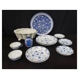 Group of Royal Copenhagen plates,saucers, cups,